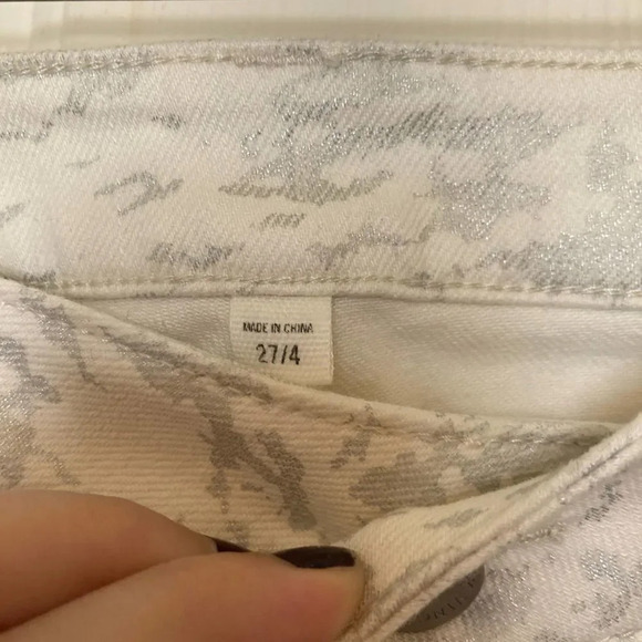 Two by Vince Camuto Gray and White Speckled Camo Jeans Size 4 - Picture 6 of 8